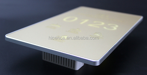 Placa electrónica con número de puerta para habitación de hotel, LED - Product Image 6