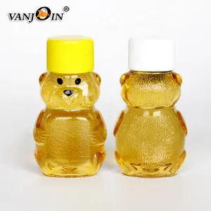 2 oz 60ml Pour Animaux De Compagnie En Forme D'ours En Plastique Vide Bouteilles de Miel pots