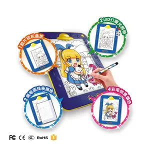 Bambini che dipingono regalo 3D Magic Learning Machine Education Toy tavolo da disegno per proiezione di diapositive fai-da-te con pastelli