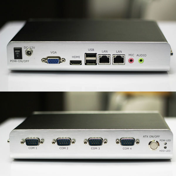 Fanless/ventilateur industriel mini pc/embeded mini. hôte/itx carte mère client léger