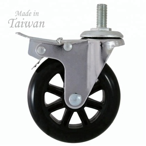 CCE Caster 4 Inch PU Spare Baby Bed <b>Wheels</b> for Parts Trolley - Product Image 3