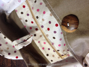 Thái nhà sư Hippie Hobo ví Sling Vai Crossbody Linen Túi với Polka Dot bông lót - Product Image 4
