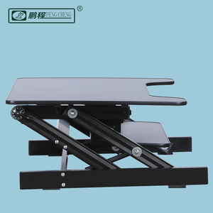 Noir <span class=keywords><strong>En</strong></span> Aluminium Réglable <span class=keywords><strong>en</strong></span> Hauteur de Levage De <span class=keywords><strong>Bureau</strong></span> <span class=keywords><strong>Assis</strong></span> <span class=keywords><strong>Debout</strong></span> Poste De Travail - Product Image 5