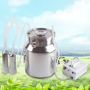 Hot sale portable vacuum pump electric cow milking machine for goat with battery price in india