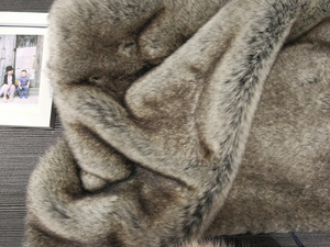 Estable China patrón de piedra púrpura <span class=keywords><strong>punta</strong></span> teñido de pelo largo Faux fur - Product Image 2