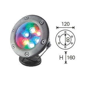3W 6W 9W 12W 15W 18 Watt RGB RGB + CCT Trắng IP68 đài phun nước ao hồ bơi dẫn ánh sáng dưới nước - Product Image 1