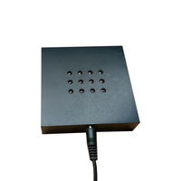 8.5X8.5 cm 12 lumières carré led light up bouteille glorifier affichage noir base en plastique