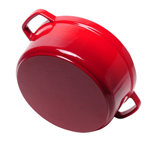 Casserole d'ustensiles de cuisine durable <span class=keywords><strong>en</strong></span> <span class=keywords><strong>fonte</strong></span> émaillée à double oreille conçue sur mesure pour la soupe et le ragoût à usage domestique - Product Image 3