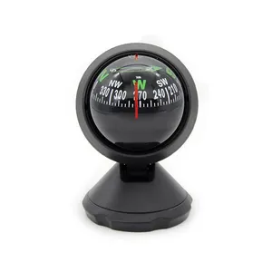 Self-adhesive car Dashboard windshield Ball Compass for off-roading self-driving travelling