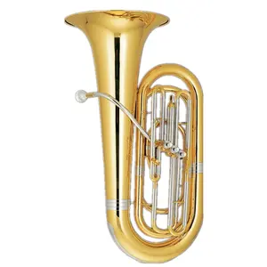 Золотой лак 3/4 Tuba 3 фронтальный тон Bb Tuba