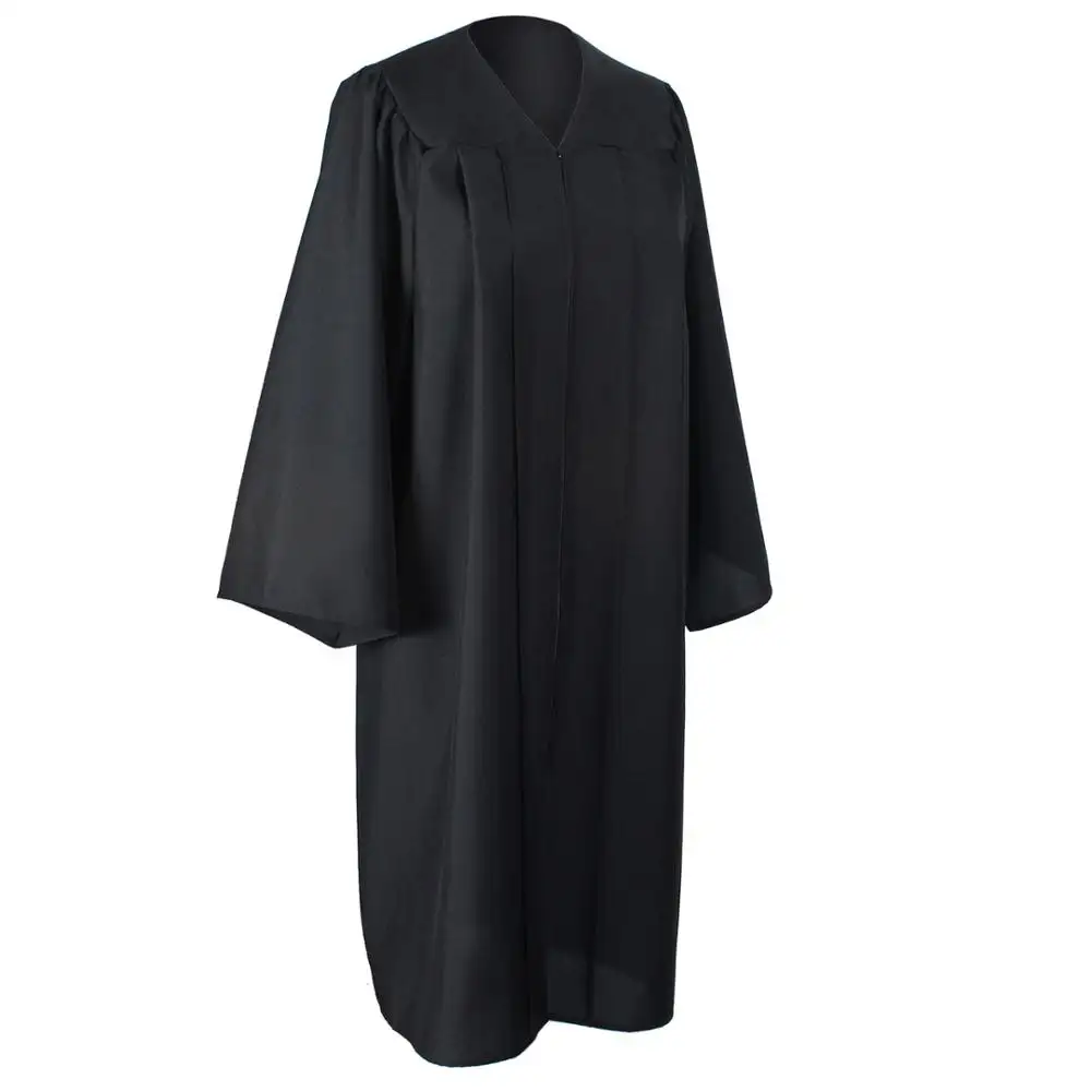 Robe académique, Matte, noire, pour diplôme, nouvelle collection, vente en gros, pour adulte