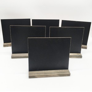 ป้ายกระดานดำขนาดเล็กที่ทำจากไม้พร้อมฐาน - Product Image 3