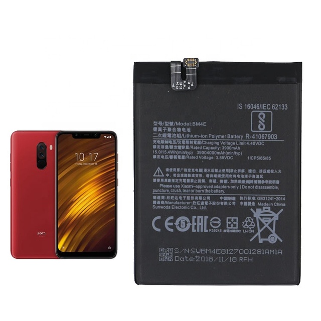 Original Replacement Battery BM4E for Xiaomi MI Pocophone F1 Battery Authentic Phone Battery 4000mAh