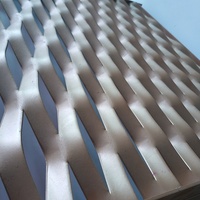 Grille en aluminium, treillis métallique expansé pour porte et clôture de sécurité