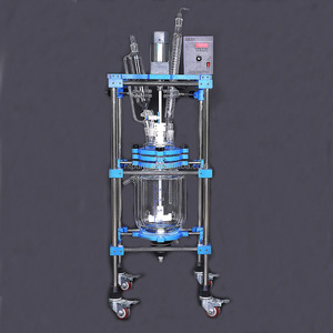 Laboratorio disillation estándar con camisa de vidrio reactor - Product Image 1