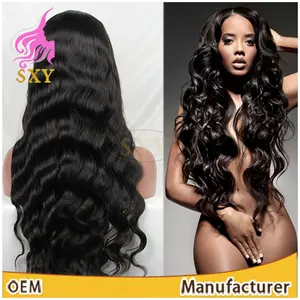 SXY different styles human hair wig, remy hair body wave cheap lace front wig