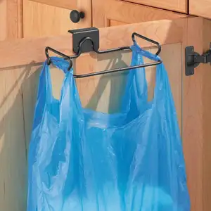 Over The Cabinet Garbage Container Holder Hanging Trash Bag Holder