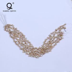 Daking Jewelry Champagne 7-8mm Perlas naturales <span class=keywords><strong>de</strong></span> agua dulce Hebras <span class=keywords><strong>Precio</strong></span> <span class=keywords><strong>de</strong></span> <span class=keywords><strong>una</strong></span> <span class=keywords><strong>perla</strong></span> verdadera - Product Image 4