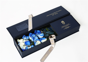 Fábrica de logotipo personalizado cuadrado negro de cartón plegable de lujo flor <span class=keywords><strong>caja</strong></span> de regalo de <span class=keywords><strong>caja</strong></span> de embalaje de <span class=keywords><strong>caja</strong></span> de papel con cinta - Product Image 5