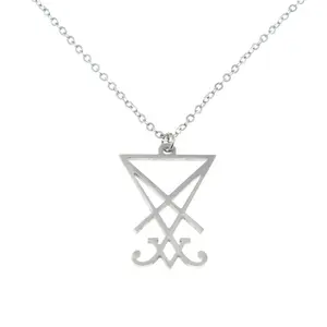 Lucifer's Sigil necklace Seal of Satan Satanic Lucifer Symbol devil Charm pendant necklace