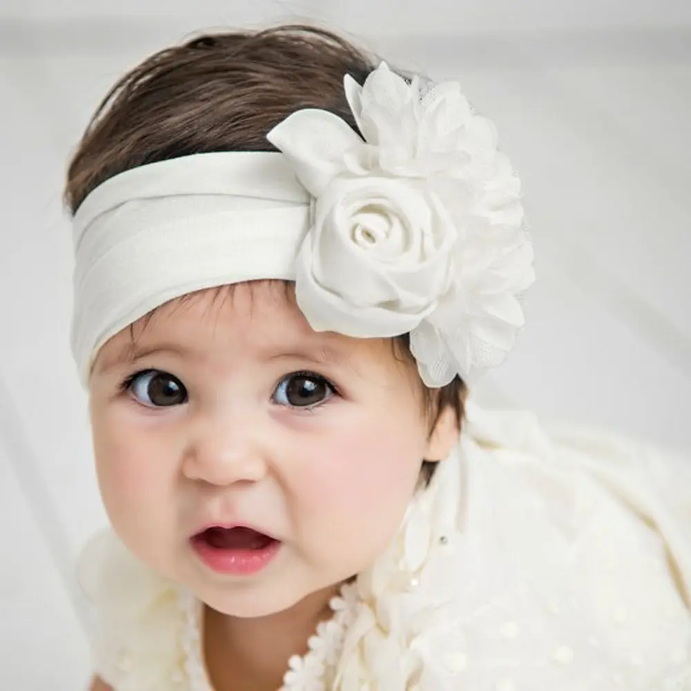 Fashion Newborn Bow knot Elastic Head Bands For Baby Girls Headband Kids Hair Accessories 6 Colors