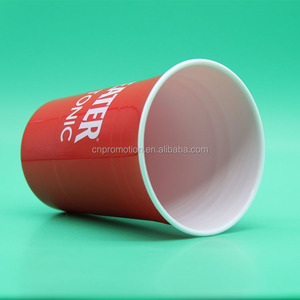Gobelets en <span class=keywords><strong>plastique</strong></span> rigide réutilisables de 12 onces, personnalisables, rouges, pour les concerts, les banques, les festivals, les fêtes, les bars, compatibles lave-vaisselle - Product Image 6