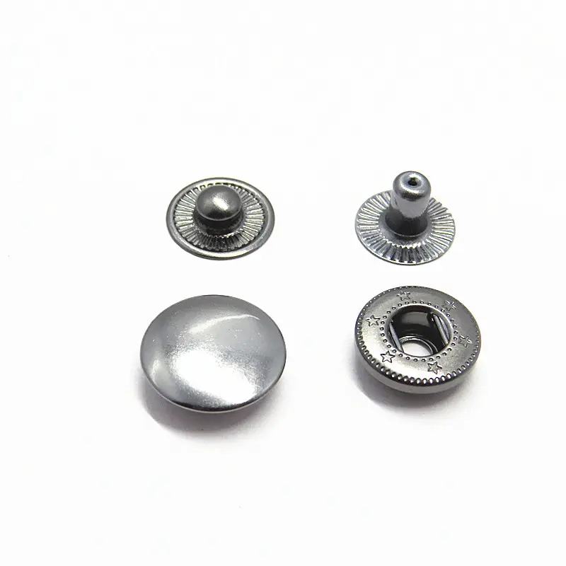 Custom 12mm Metal Spring Snap Clip Button