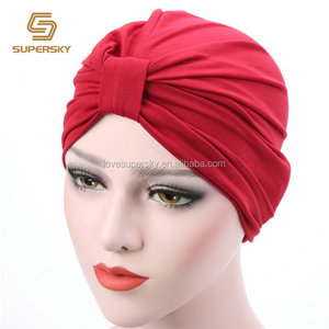 Custom cheap new breed least wholesale Women fashion bow turban hat - Product Image 6