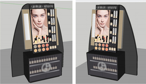 Tùy Chỉnh Trang Điểm Hiển Thị Đứng Son Môi Cửa Hàng Đồ Đạc Thời Trang Mỹ Phẩm Kệ - Product Image 5