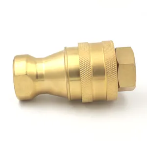 KZD 3/4 inch Dual O-Rings ISO 7241-1B brass quick connect coupling for quick-connect vacuum fex-hose