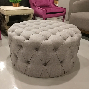 Thiết Kế Mới Nhất Tufted Lưu Trữ Bàn Cà Phê Quá Khổ Vòng Ottoman - Product Image 3