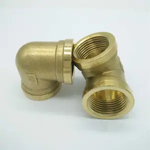 1/2" brass pipe fittings brass elbows with BSP thread