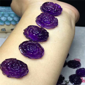 Fornitura Spot Violet Uruguay Ametista rosa carving per il Braccialetto Dei Pendenti <span class=keywords><strong>Della</strong></span> Collana per la <span class=keywords><strong>guarigione</strong></span> - Product Image 3