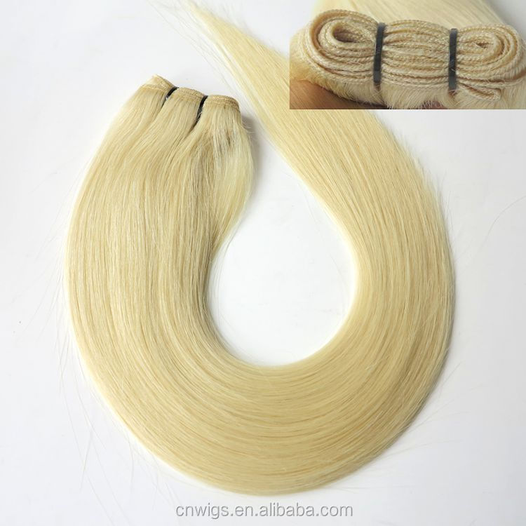 XUCHANG HARMONY 3 Pieces 22inch Color #60, 100gram/piece Cuticle Intact virgin remi weft hair extensions with blonde color