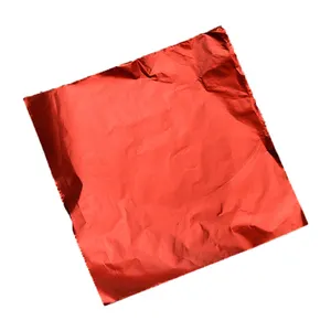 Schokoriegel Wrapper Folie Aluminium folie China Lieferant Benutzer definierte Farbe Schokoladen verpackung Rote Lebensmittel Bedruckte Wachspapier rolle Weich