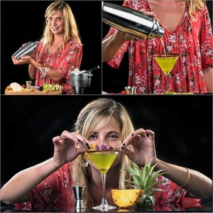 <strong>Cocktail</strong> <strong>Mixing</strong> Bar <strong>Set</strong> Includes Premium Barware Tools <strong>Cocktail</strong> Shaker Wine Accessories and Ice Bucket - Product Image 4