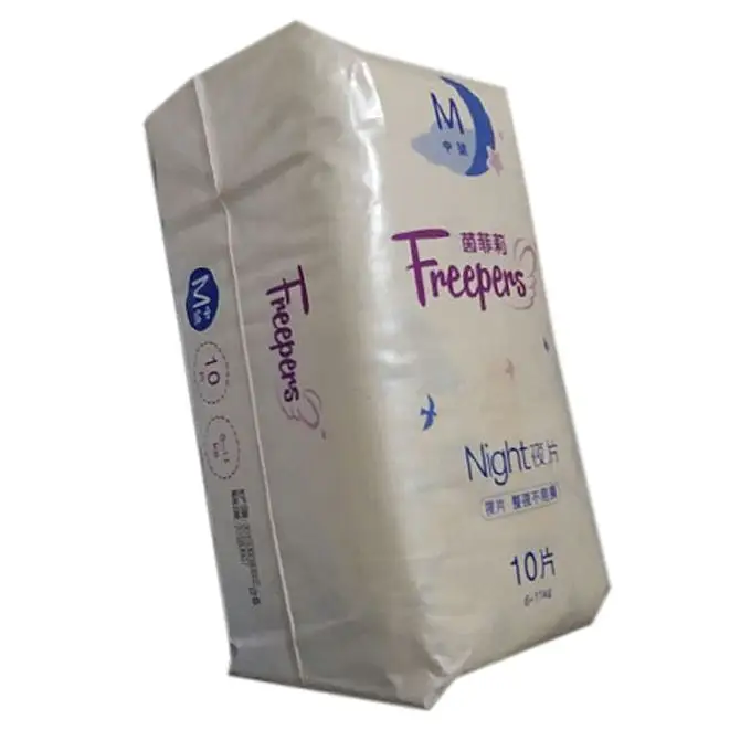 Bolsas de embalaje desechables de LDPE para pañales de bebé, bolsas de papel de diseño personalizado