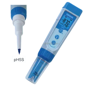 PH5ชุดปากกาประเภท Ph Meter ราคาถูกหลัก Ph Tester สำหรับผ้า/ชีสที่มีกรณีบรรจุ