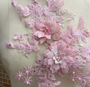 Macarons vải hoa ĐÍNH THÊU Hoa Các Bản vá lỗi, vàng đính làm việc thiết kế cho Dresses - Product Image 2
