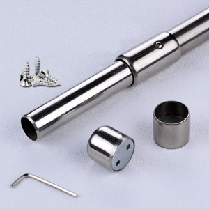 Kleren Opknoping <span class=keywords><strong>Pole</strong></span> Rvs Uitschuifbare Staaf Voor Garderobe - Product Image 2