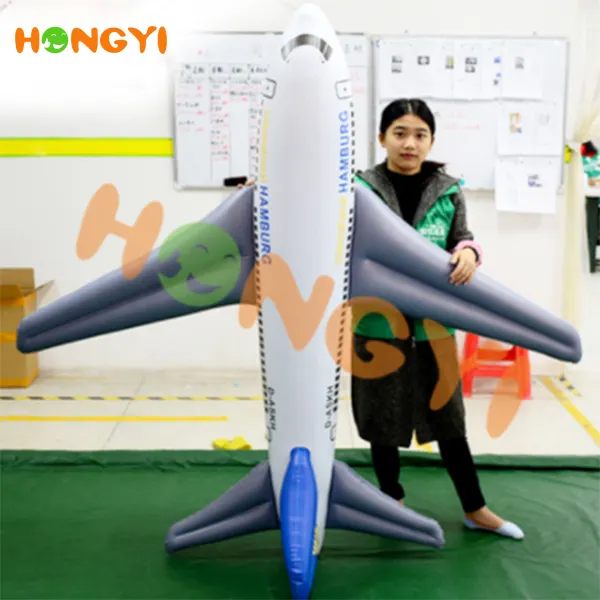 Avión inflable de pvc para publicidad personalizada, juguete promocional de gran tamaño