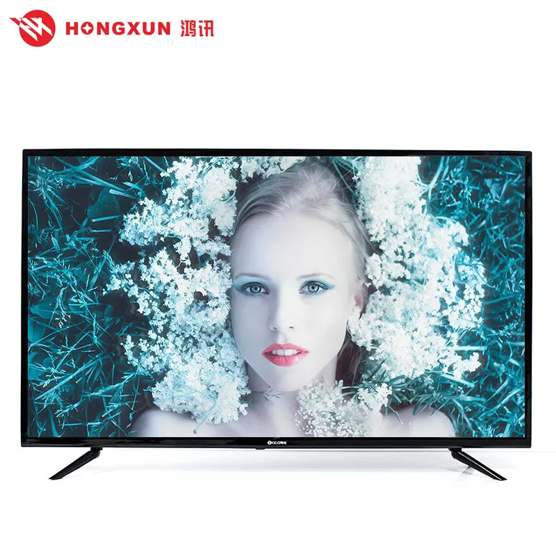Китайская Фабрика ТВ в Гуанчжоу, низкая цена и высокое качество, оптовая продажа, большой FHD смарт-телевизор 55 дюймов, принимаем пользовательский логотип и размер