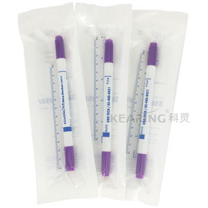 공장 도매 고품질 비 독성 밀폐 포장 외과 피부 마커 의료 사용 1.0 & 0.5 미리메터 듀얼 팁 # SMD15 - Product Image 3