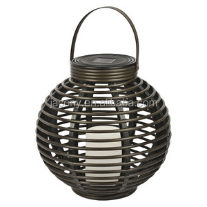 4 "8" 12 "<span class=keywords><strong>16</strong></span>" Cesta colgante de linterna <span class=keywords><strong>solar</strong></span> de ratán para exteriores con luz <span class=keywords><strong>solar</strong></span> Vela <span class=keywords><strong>LED</strong></span> Linterna de bola <span class=keywords><strong>solar</strong></span> de ratán falso negro - Product Image 5