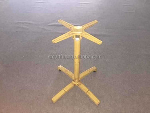de simulación de madera de Aluminio De grano Mesa de Pedestal base de ideas de aluminio fuerte base de cuatro patas - Product Image 4