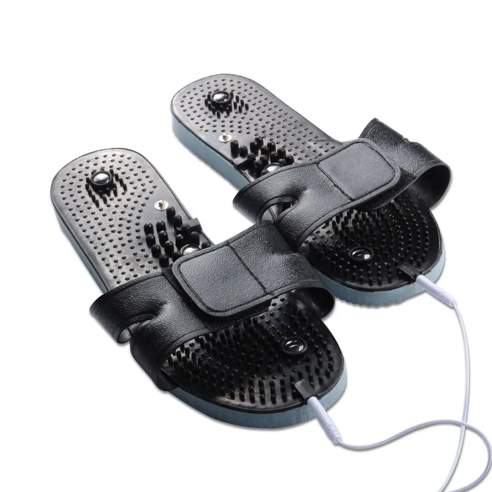 Shiny magnets massage shoes for TENS EMS device ,vibrating slipper for blood circulation