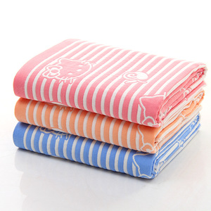 Alta calidad al por mayor gasa de la impresión de la historieta swaddle <span class=keywords><strong>muselina</strong></span> de algodón <span class=keywords><strong>Toalla</strong></span> de baño del bebé - Product Image 2