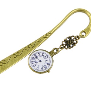 Segnalibri 3D a Forma di Foglia con Clip Magnetica, Regalo Aziendale Personalizzato in Metallo Placcato Bronzo - Product Image 1