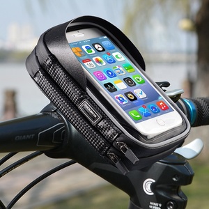 Étui pour téléphone portable, <span class=keywords><strong>porte</strong></span>-cartes, pochette étanche pour guidon de vélo, OEM B31 EVA, 6.0 pouces et Rotation - Product Image 3