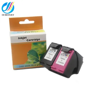 OCBESTJET 61 Xl Hitam Kompatibel untuk HP 61 61XL Tinta untuk HP Deskjet 1050 Ink 1000 (J110a) 1050 1051 1055 2000